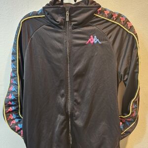 ✨️VINTAGE KAPPA BLACK TRACKSUIT JACKET SIZE XS✨️